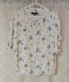 A.P.C アーペーセー Marthe 半袖 フラワーブラウス 34 花柄のサムネイル