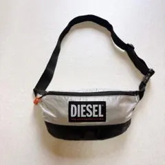 DIESEL グレー ストライプ ショルダーバッグ - メルカリ