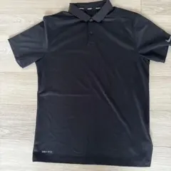 Nike DRI-FIT ブラックポロシャツ S