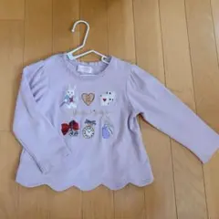 メゾピアノ 不思議の国のアリスモチーフカットソー 表記100cm※かなり小さめ