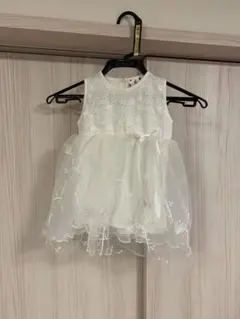 ベビードレス　女の子　白　80 famuka