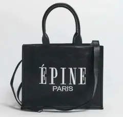 epine エピヌ トートバッグ ツイード ブラック 黒 名古屋 名古屋限定 