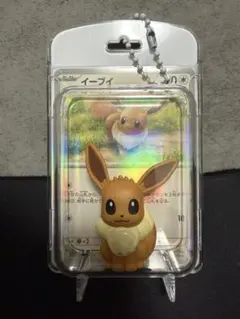 イーブイ ポケモン カード おもちゃパッケージ風キーホルダー ぺたんこマスコットのサムネイル