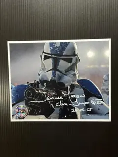 ジャンゴフェット役 テムエラ・モリソン 直筆サイン スターウォーズ ジャンゴフェット役 テムエラ・モリソン氏 直筆