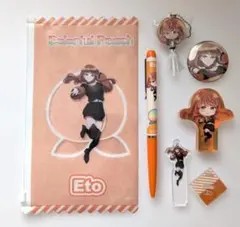 カラフルピーチ　えとさん　ポーチ・アクスタ・フィギュア他　6点セット