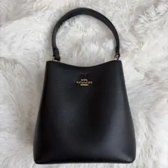 COACH ブラックレザー ハンドバッグ