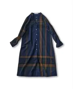 フェリシモ　sunny clouds ドデカいチェックの切り込みチュニック　М