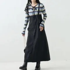 FREAK'S STORE ベルト付き ナイロン サロペットスカート