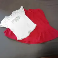 mezzopiano Tシャツ120 とスカート130　セット