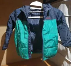 moujonjon 中綿コート 110 ネイビー・グリーン