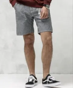 Lee×グラミチ ダンガリーストライプ　ショートパンツ　S