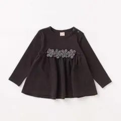 プチマインpetitmain花レースカットチュニック