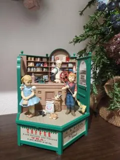 【美品】ENESCO エネスコ 電飾付最上級 オルゴール 喫茶店
