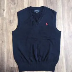Polo Ralph Lauren 紺色 Vネック ベスト