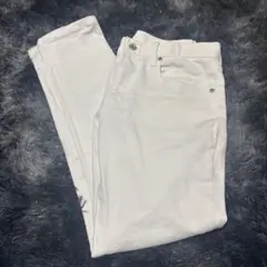 GU ホワイト スキニーパンツ 28