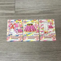 アイカツカード　星宮いちご　ピンクトルテコーデセット