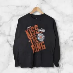 長袖Tシャツ/Majestic MLB ジャイアンツ/優勝記念/黒/スポーツのサムネイル