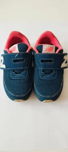 New Balance NB 574 キッズシューズ ネイビー/ピンク