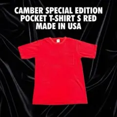 【米国製】CAMBER SPECIAL EDITION ポケットTシャツ S 赤のサムネイル