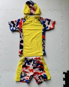 ベビー水着 男の子 3点セット 帽子付き 80-95cm