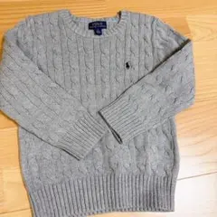 POLO RALPH LAUREN ケーブルニット セーター グレー