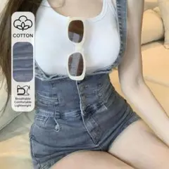 SHEIN デニムオーバーオール
