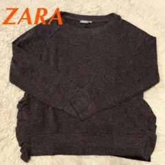 ZARA❤濃グレーニット