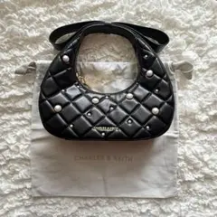 Charles & Keith 2025冬 Janie ハンドバッグ ブラック