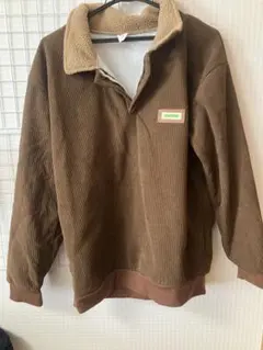 ATHLETIC コーデュロイ襟付きトレーナー