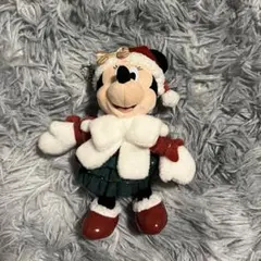 ミニーマウス ぬいぐるみバッジ クリスマス2025