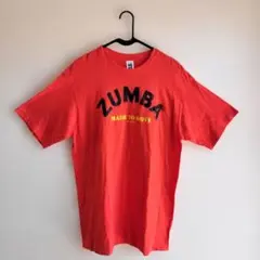 ZUMBA Tシャツ レッド MADE TO MOVE　フリーサイズのサムネイル