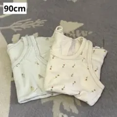 小花柄メッシュタンクトップ 2枚セット