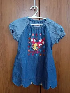 【Sサイズ】デニムワンピース 半袖