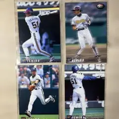 カルビー　プロ野球カード　イチロー　1999〜2000 4点