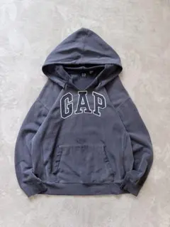 1990s OLD GAP ナス紺フェード プルオーバーロゴパーカーのサムネイル