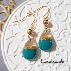 ≪340 ターコイズ≫レジンピアス 400円 - メルカリ