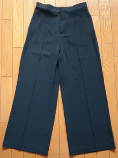 【美品】UNIQLO ワイドパンツ ブラック Lサイズ