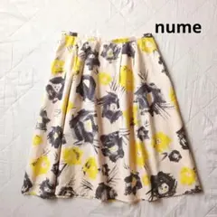 nume　パラスパレス　セミフレアスカート　テキスタイル　花柄　日本製　ヌメのサムネイル