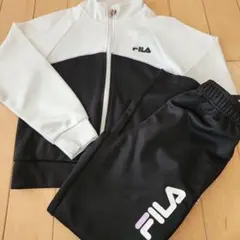 FILA ジャージ上下セット ホワイト/ブラック