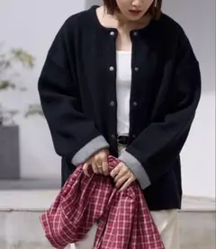 THE CRAFTCREW PRODUCTSウォッシャブルニットカーディガン美品