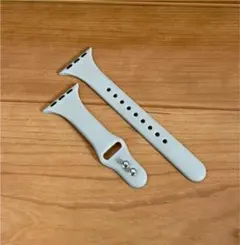 美品★Apple Watch シリコンベルト 38mm 40mm ライトグレー