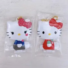 ハローキティ ミラーコレクション付きグミ 食玩 2個組　キーホルダーミラー