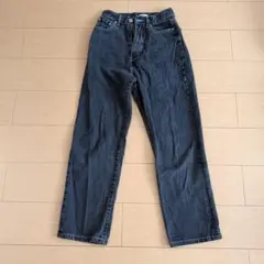 レディースブラックデニムパンツ Sのサムネイル