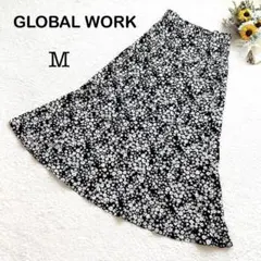 美品【GLOBAL WORK グローバルワーク】花柄 総柄 マーメイドスカート
