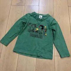 シェアパーク ピーナッツ スヌーピー 長袖Tシャツ 115cm ヴィンテージ調