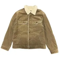 GAP ギャップ コーデュロイ　ジャケット 裏ボア Mブラウン シェルパ襟