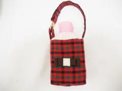 ファミリア　ジェルケース　赤チェック　未使用 ファミリア familiar ジェルケース 赤系ファミリアチェック