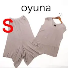H2081-125◾️オユーナ　カシミア混ノースリーブニットワイドパンツセット