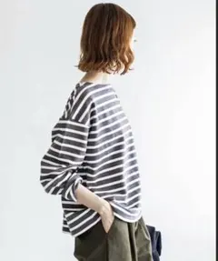 最終値下⭐︎AURALEE オーラリー IENA別注 バスクロングカットソー IENA（イエナ）の「【AURALEE/オーラリー 】 別注 バスクワイド