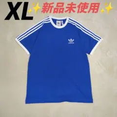 XL アディカラー 半袖 Tシャツ / アディダスオリジナルス 綺麗なブルー青色